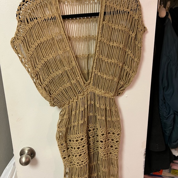 Beige coverup or worn with a slip - Picture 1 of 5